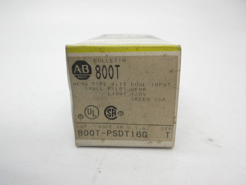ALLEN BRADLEY 800T-PSDT16G SER. T 120V (BK/YL) NSMP