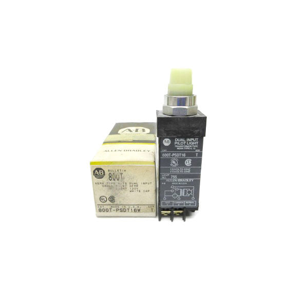 ALLEN BRADLEY 800T-PSDT16W SER. T 120V (BK/YL) NSMP