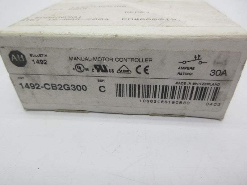 ALLEN BRADLEY 1492-CB2G300 SER. C 277V 30A (WH) NSMP