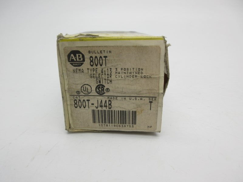ALLEN BRADLEY 800T-J44B SER. T (BK/YL) NSMP