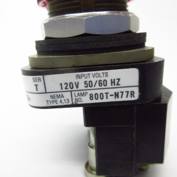 ALLEN BRADLEY 800T-PL16R SER. T 120V NSNP