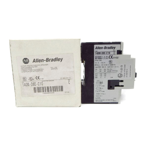 ALLEN BRADLEY 140M-D8E-C10 SER. C 690V 6.3-10A (WH) NSMP