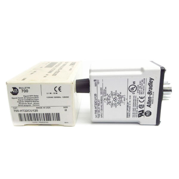 ALLEN BRADLEY 700-HT22CU120 SER. B 120VAC 10A 0.1-10M (WH) NSMP