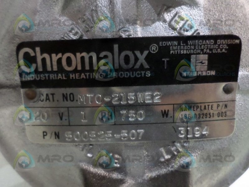 CHROMALOX MTO-215WE2 IMMERSION HEATER  UNMP