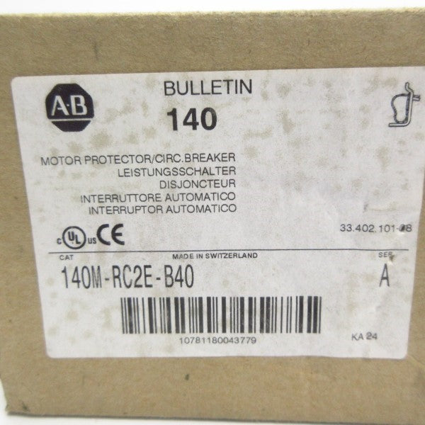 ALLEN BRADLEY 140M-RC2E-B40 SER. A 690V 2.5-4.0A NSMP