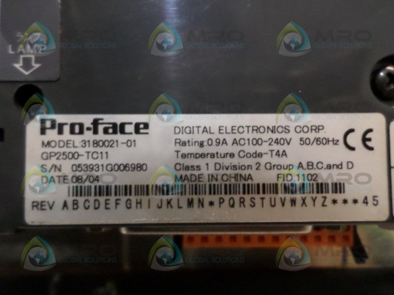PRO FACE 3180021-01 GP2500-TC11 OPERATOR TOUCH SCREEN PANEL  UNMP