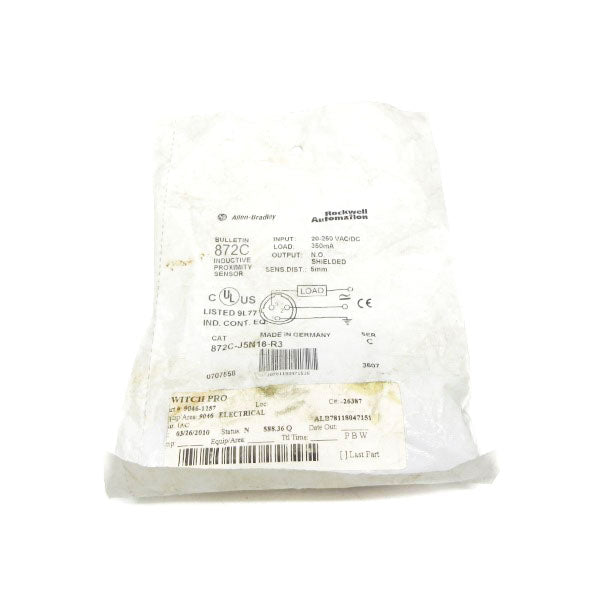 ALLEN BRADLEY 872C-J5N18-R3 SER. C 20-250VAC/DC NSMP