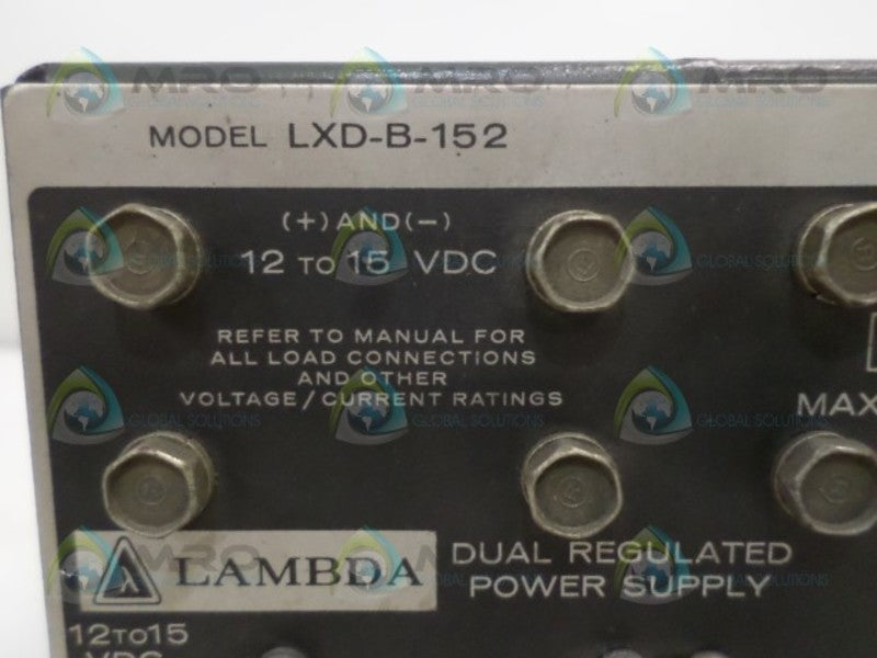 LAMBDA LXD-B-152 DUAL REGULATED POWER SUPPLY  UNMP