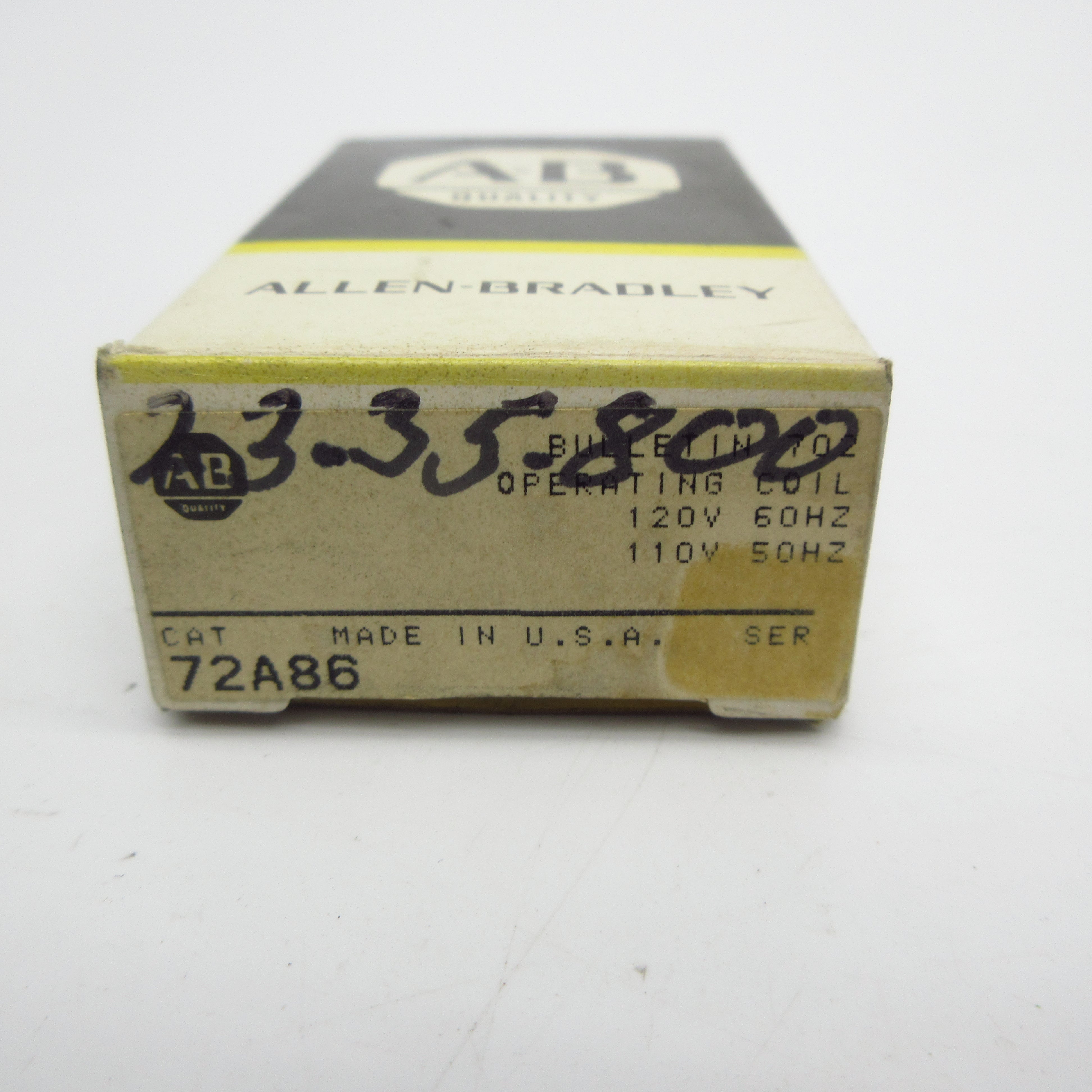 ALLEN BRADLEY 72A86 SER. K 110/120V (BK/YL) NSMP