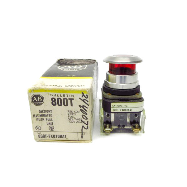 ALLEN BRADLEY 800T-FXQ10RA1 SER. N 120VAC (BK/YL) NSMP