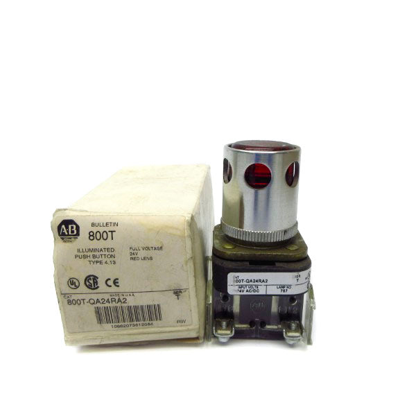 ALLEN BRADLEY 800T-QA24RA2 SER. T 24V (WH) NSMP
