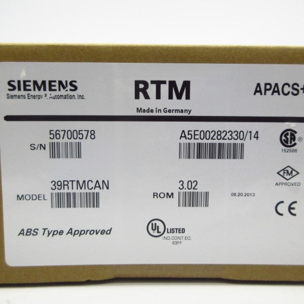 SIEMENS 39RTMCAN A5E00282330/14 NSFS