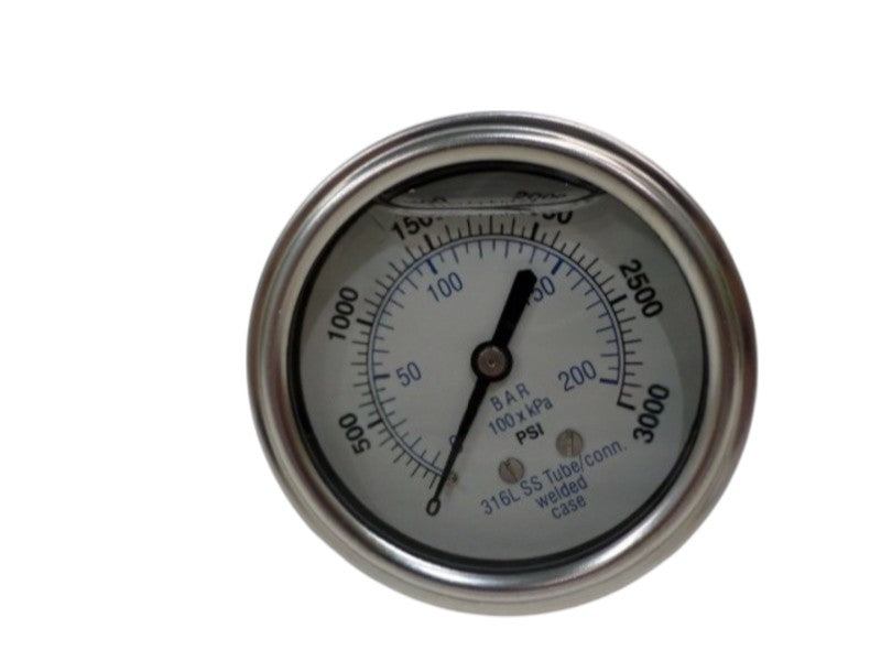 PIC GAUGES 302LFW-254P PRESSURE GAUGE 0-3000PSI  NSMP