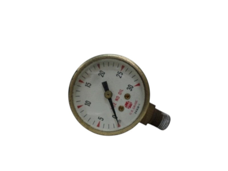 US GAUGE 24418-1 PRESSURE GAUGE 0-30PSI  UNMP