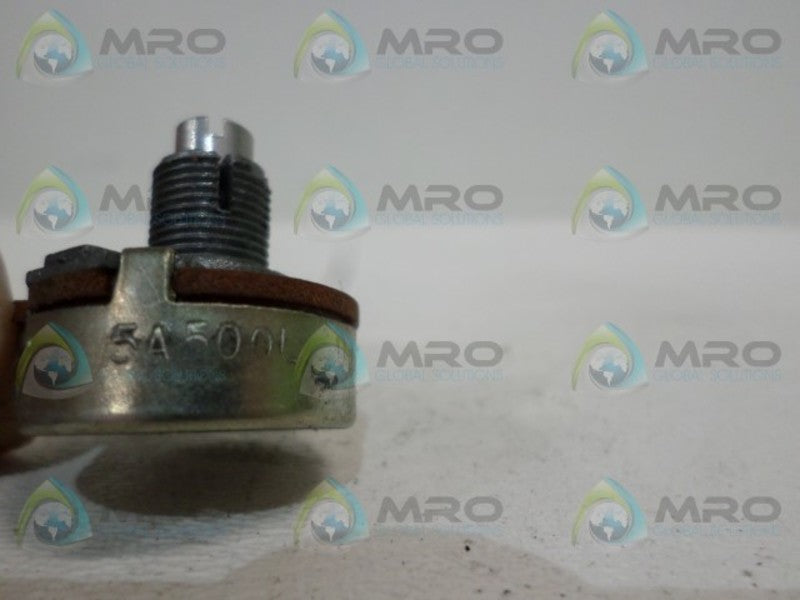 CLAROSTAT 5A500L DI E6 POTENTIOMETER  UNMP