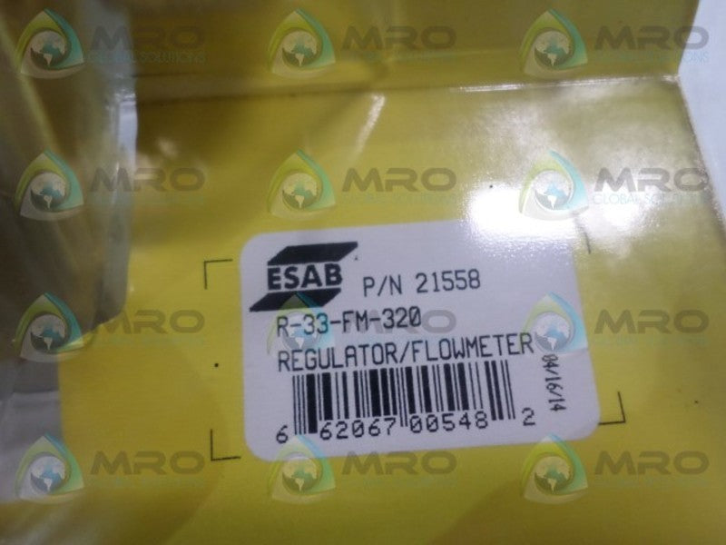 ESAB 21558 R-33-FM-320 FLOWMETER REGULATOR  NSMP
