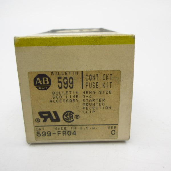 ALLEN BRADLEY 599-FR04 SER. C 600VAC (BK/YL) NSMP
