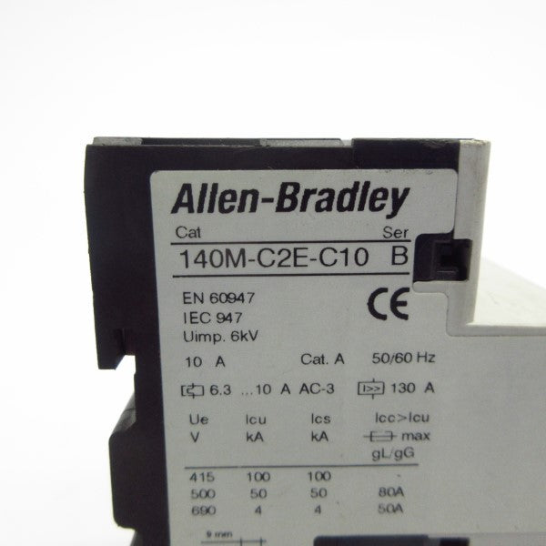 ALLEN BRADLEY 140M-C2E-C10 SER. B 690V 6.3-10A UNMP