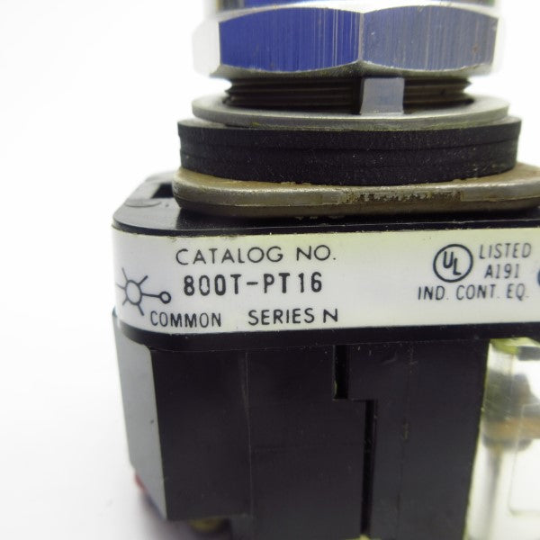 ALLEN BRADLEY 800T-PT16W SER. N 120V NSNP