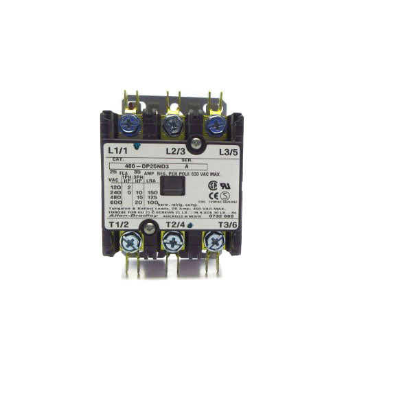 ALLEN BRADLEY 400-DP25ND3 SER. A 120VAC 35A NSNP