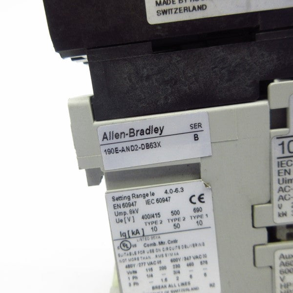 ALLEN BRADLEY 190E-AND2-DB63X SER. B 110/120V NSNP