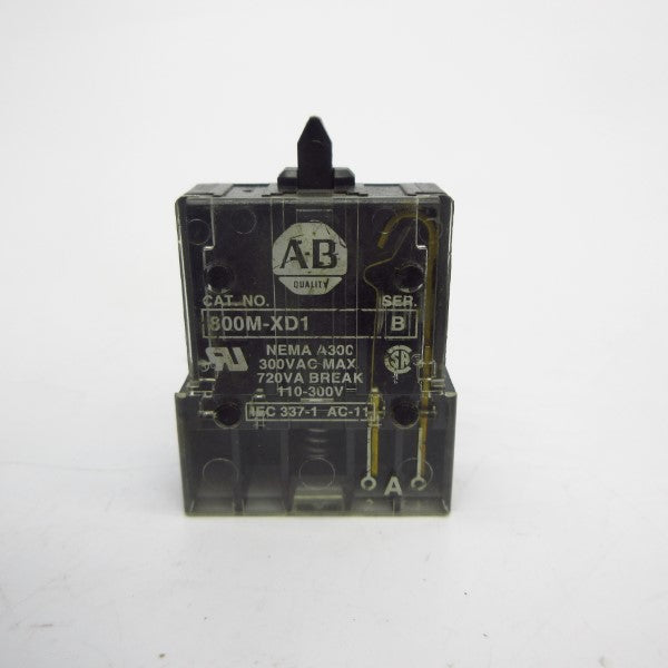 ALLEN BRADLEY 800M-XD1 SER. B 300VAC UNMP