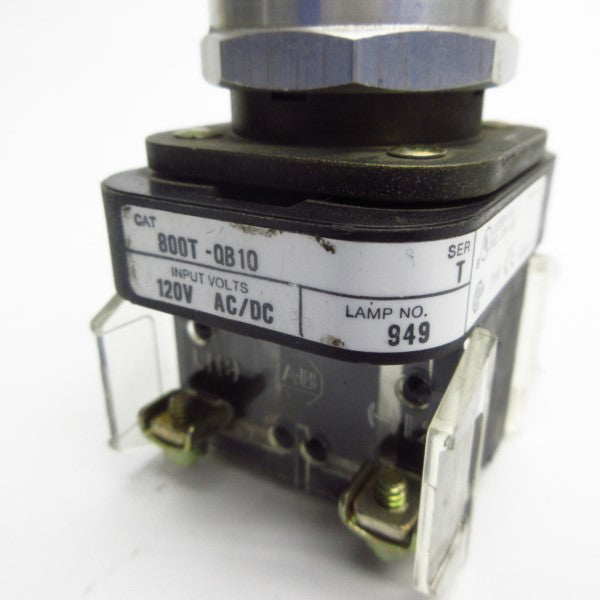 ALLEN BRADLEY 800T-QB10 SER. T 120VAC/DC NSNP