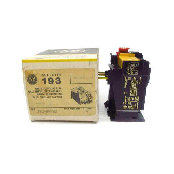 ALLEN BRADLEY 193-BSC22 SER. A 660V 18-22A (BK/YL) NSMP