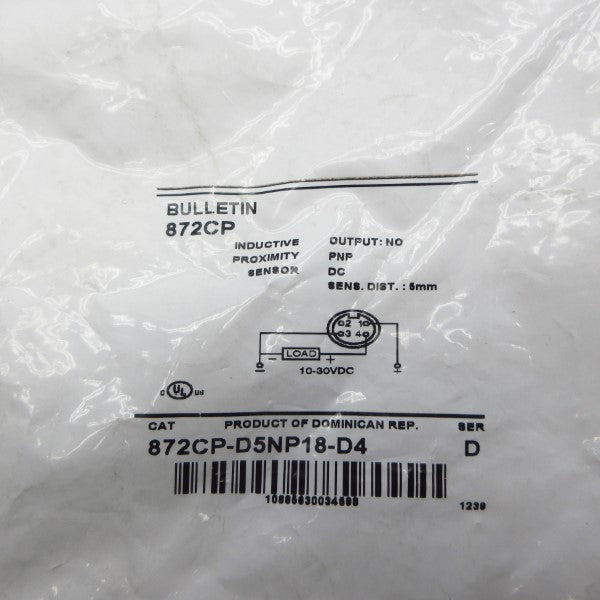 ALLEN BRADLEY 872CP-D5NP18-D4 SER. D 10-30VDC NSMP