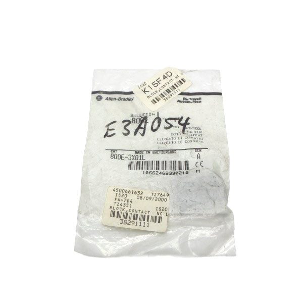 ALLEN BRADLEY 800E-3X01L SER. A NSMP