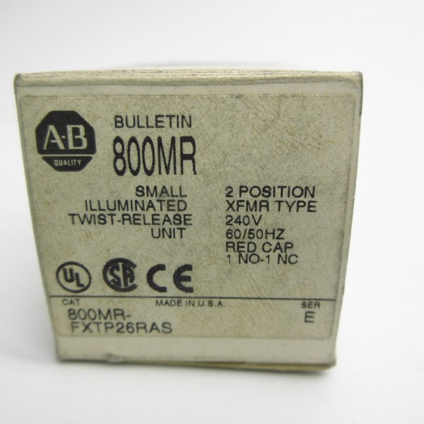 ALLEN BRADLEY 800MR-FXTP26RAS SER. E 240V (GY/BL) NSMP