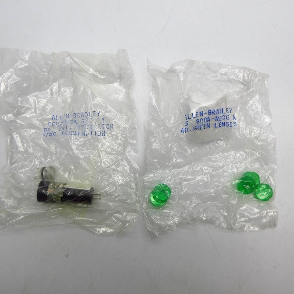 ALLEN BRADLEY 800A-L2AG SER. A (PKG OF 5) (BK/YL) NSMP