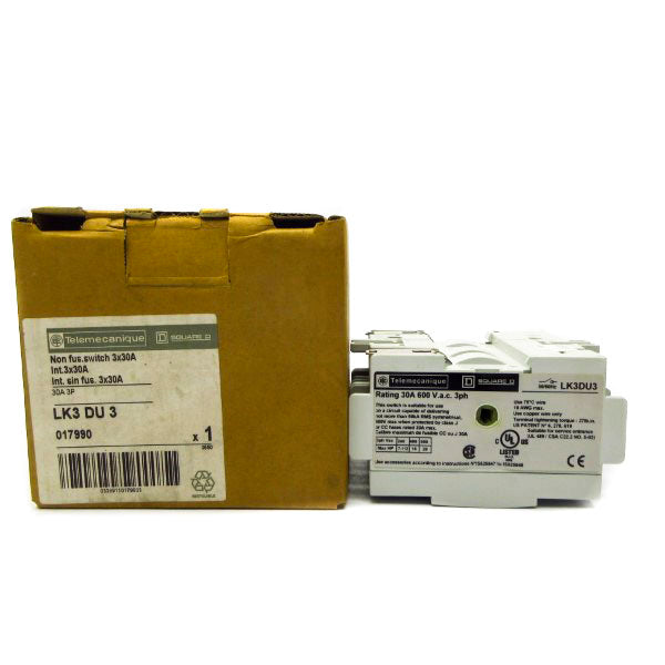 TELEMECANIQUE LK3DU3 600VAC 30A NSMP