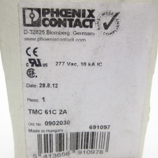 PHOENIX CONTACT TMC61C2A 0902030 277VAC 2A NSMP