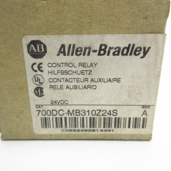 ALLEN BRADLEY 700DC-MB310Z24S SER. A 24VDC (BR/WH) NSMP