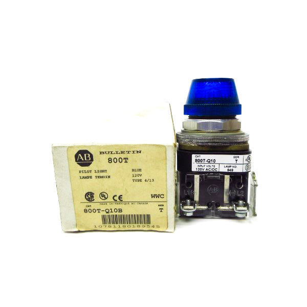 ALLEN BRADLEY 800T-Q10B SER. T 120V (WH) NSMP