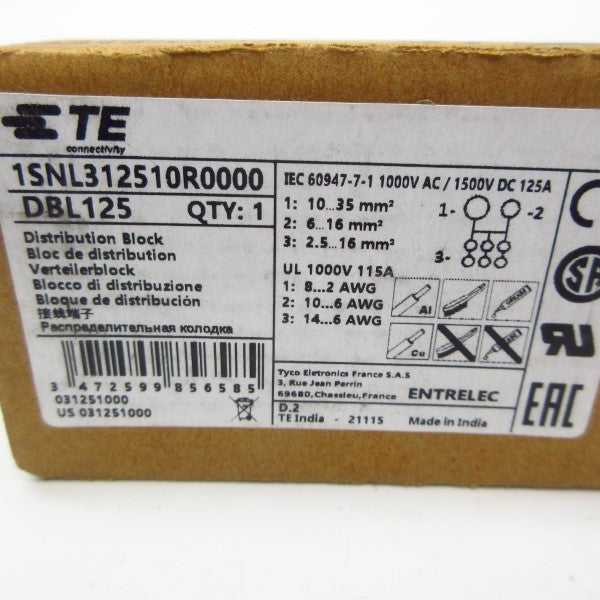 ENTRELEC 1SNL312510R0000 DBL125 1000VAC 115A NSMP