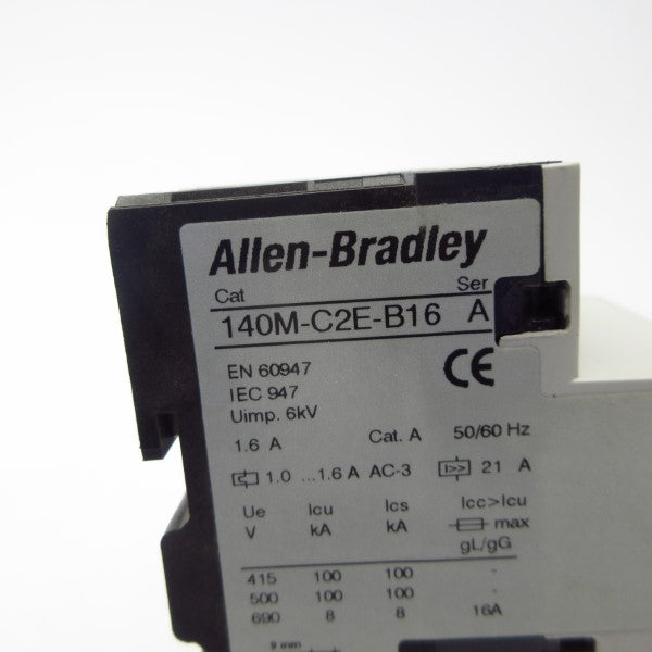 ALLEN BRADLEY 140M-C2E-B16 SER. A 690V 1.0-1.6A (AS PICTURED) NSNP