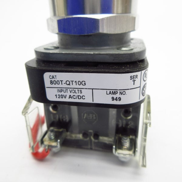 ALLEN BRADLEY 800T-QT10GB SER. T 120VAC/DC NSNP