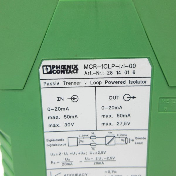 PHOENIX CONTACT MCR-1CLP-I/I-00 2814016 2.5V NSNP