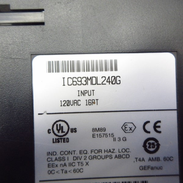 FANUC IC693MDL240G 120VAC (NO DOOR) UNMP