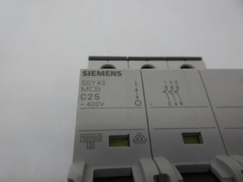 SIEMENS 5SY43-C25 400V 25A NSNP