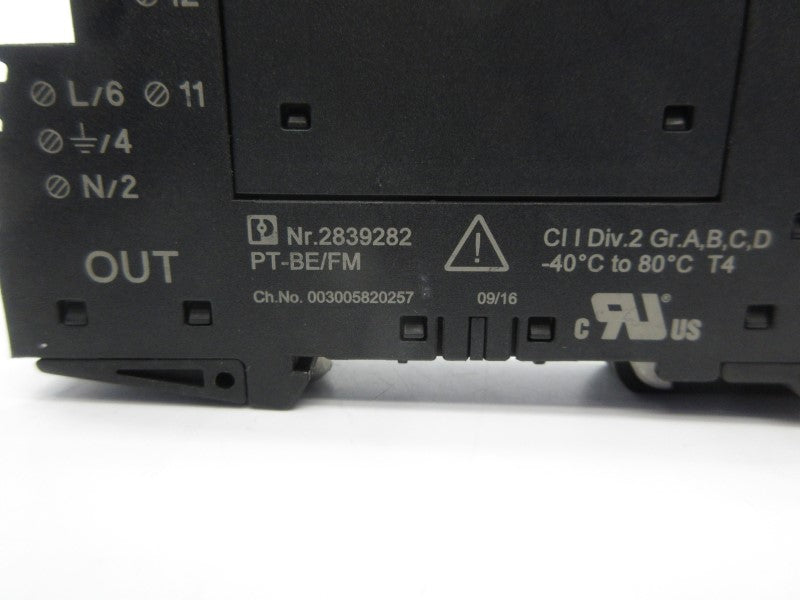 PHOENIX CONTACT PT2X1VA-120AC-ST 150VAC 26A NSNP