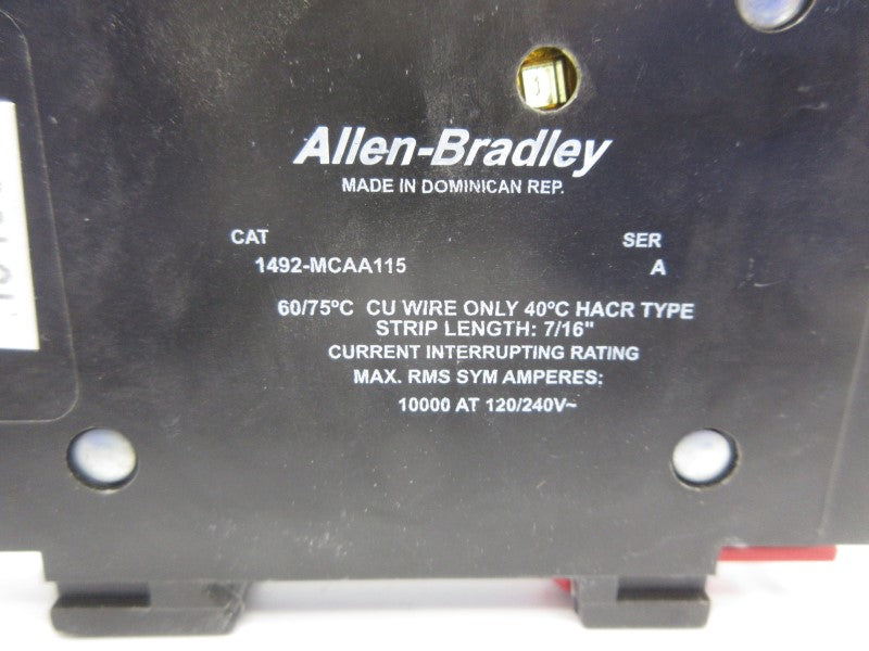 ALLEN BRADLEY 1492-MCAA115 SER. A 120/240V 15A NSNP