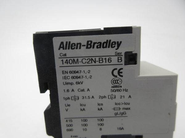 ALLEN BRADLEY 140M-C2N-B16 SER. B 690V 1.6-12A NSNP