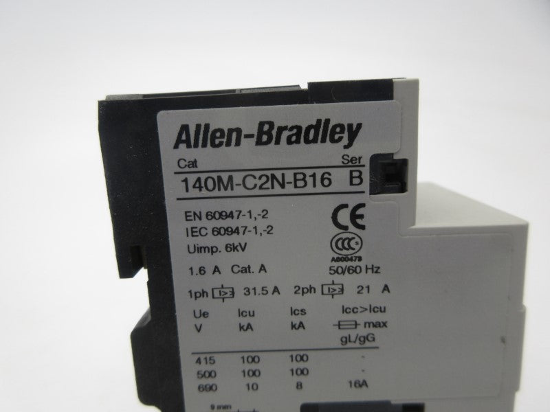 ALLEN BRADLEY 140M-C2N-B16 SER. B 690V 1.6-12A NSNP
