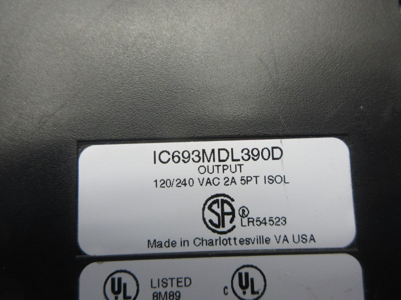 FANUC IC693MDL390D 120/240VAC 2A (NO DOOR) UNMP