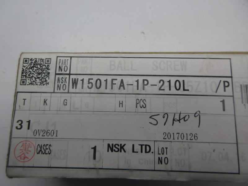 NSK W1501FA-1P-210L NSFS