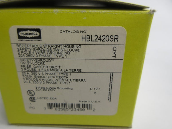 HUBBELL HBL2420SR 250V 20A NSMP