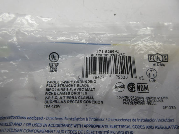 LEVITON 171-5266-C 125V 15A NSMP
